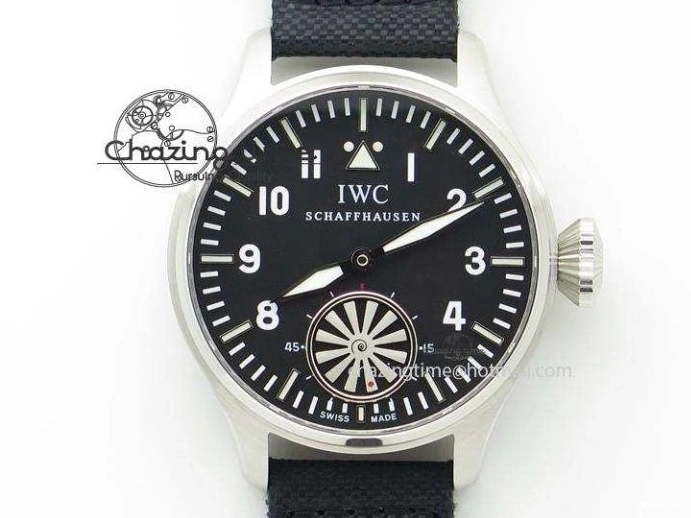 MIROTIME 0105 Reliable Big Pilot “Markus Buhler” IW5003 Turbine V6F Best Edition Blue Dial On Leather Strap A 7324